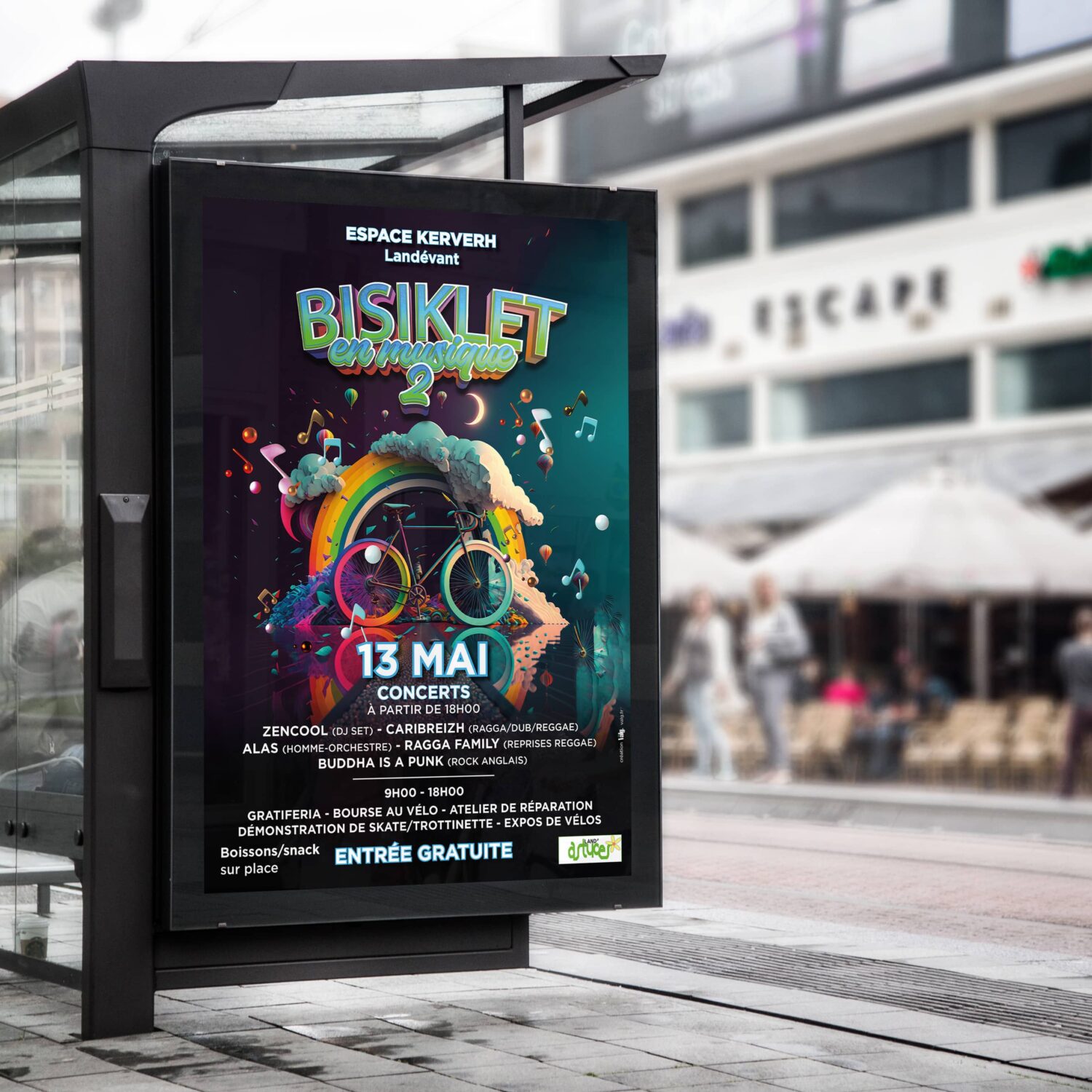 Création de l'affiche Bisiklet en musique 2